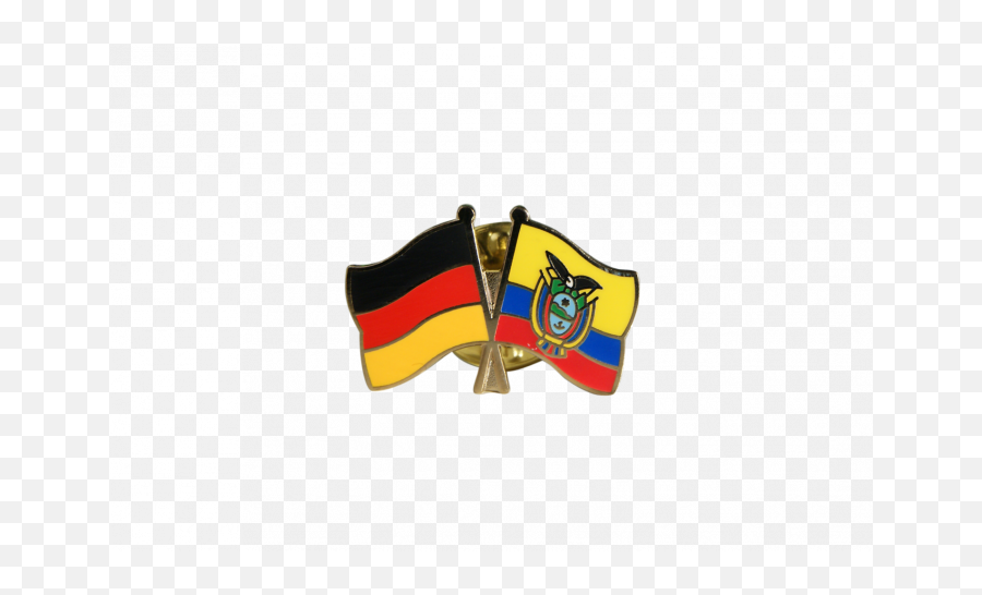 Germany - Ecuador Friendship Flag Pin Badge 22 Mm Best Emoji,Ecuador Flag Png