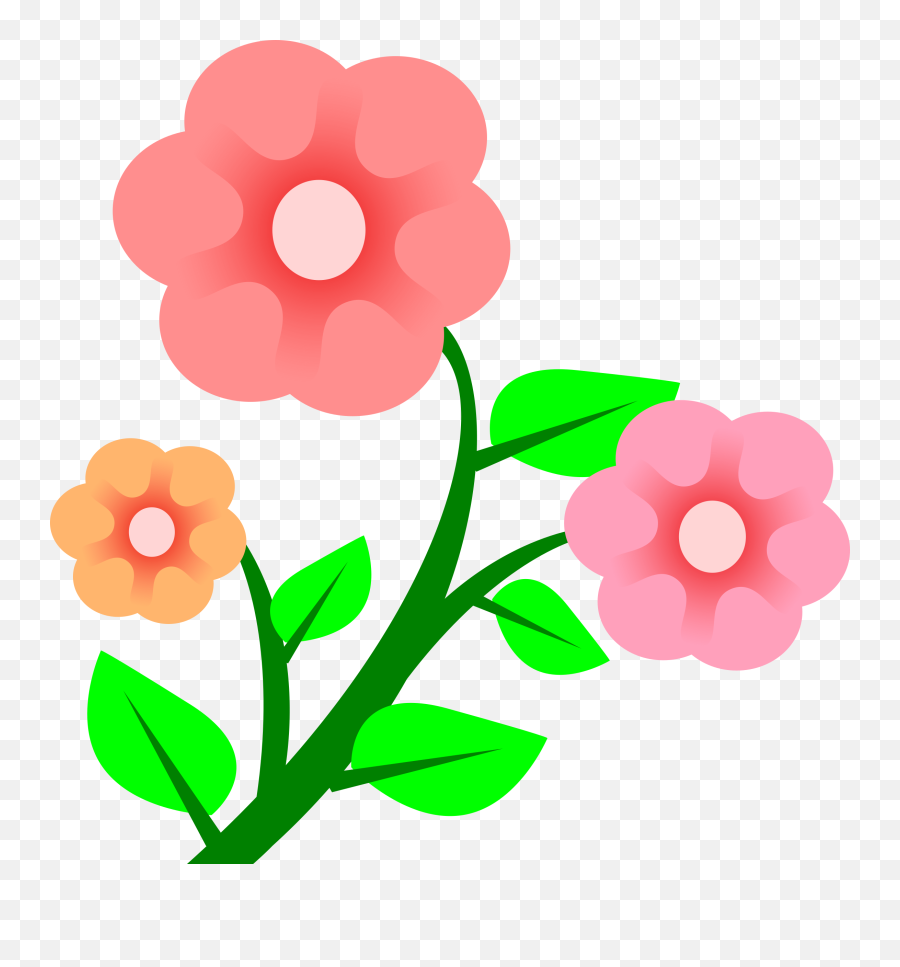 Clip Art Of Flowers - Clip Art Bunga Mawar Emoji,Flowers Clipart