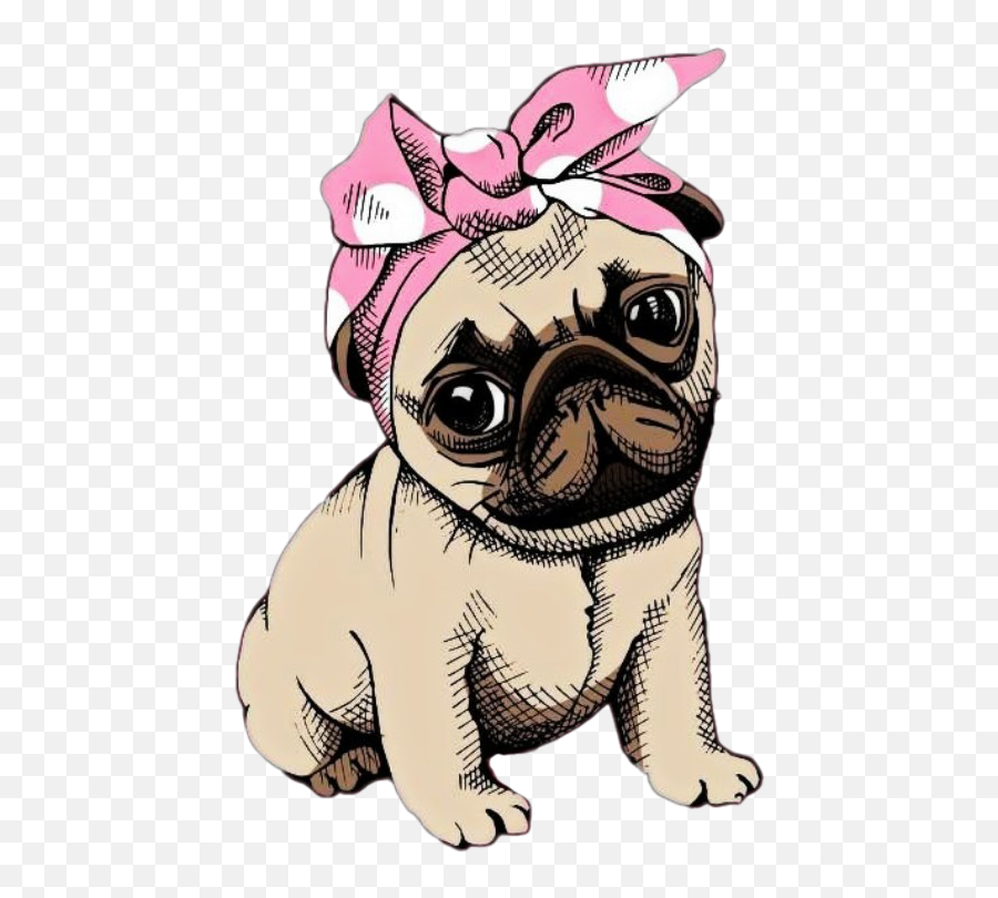 Pug Dog Png Clipart - Imagenes De Pug Caricatura Emoji,Pug Clipart