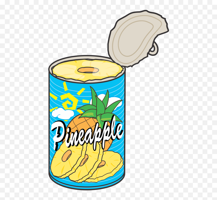 Pineapple Clipart Png - Tin Can Pineapple Food Fizzy Drinks Tin Clipart Emoji,Pineapple Clipart