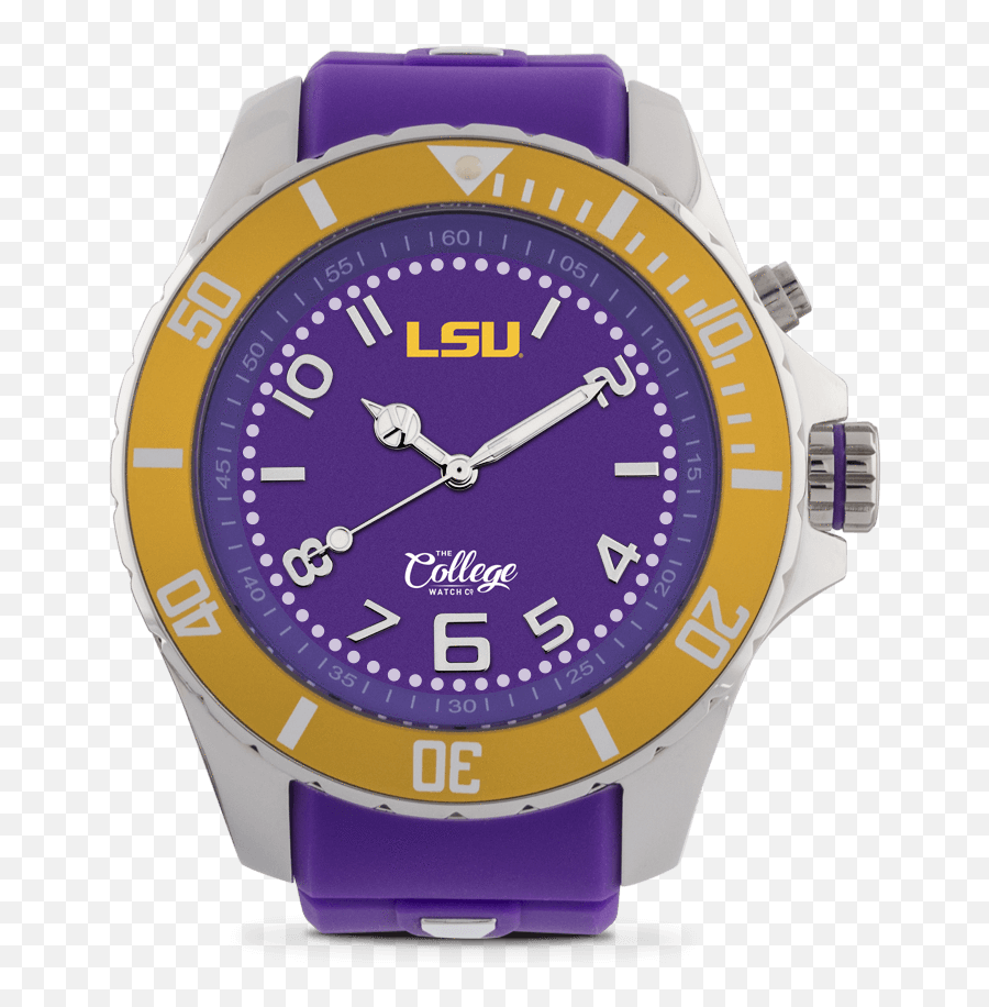 Download Lsu Tigers Watch - Florida Gators Wristwatch Png 1952 Blue Ray Squale Emoji,Lsu Logo Png
