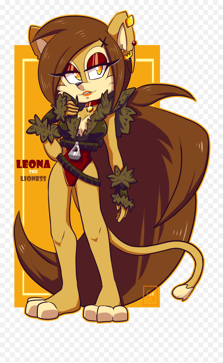 Leona The Lioness By Chobiluck On Newgrounds - Leona The Lioness Emoji,Lioness Png