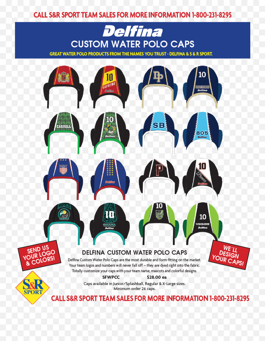 Delfina Custom Water Polo Caps - Cool Water Polo Caps Emoji,Custom Logo Hats