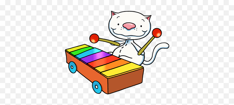 Binoo Playing The Xylophone Transparent - Happy Emoji,Xylophone Clipart
