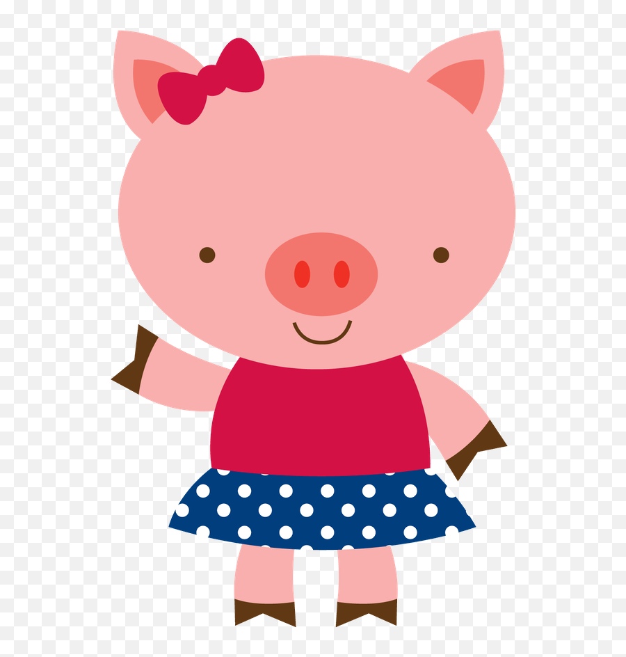 3 Little Pigs Clip Art - Pig Minus Emoji,Pigs Clipart