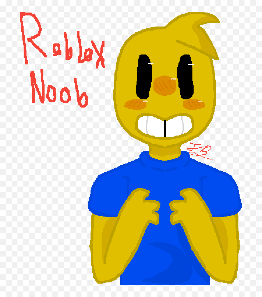 Roblox Noob - Art Noob From Roblox Emoji,Roblox Noob Transparent