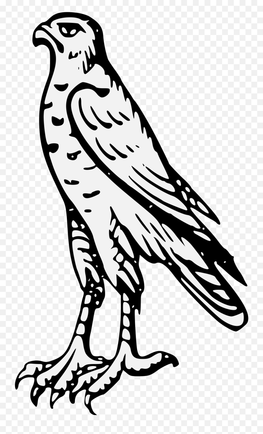 Drawn Falcon Svg - Traceable Hawk Emoji,Millennium Falcon Clipart