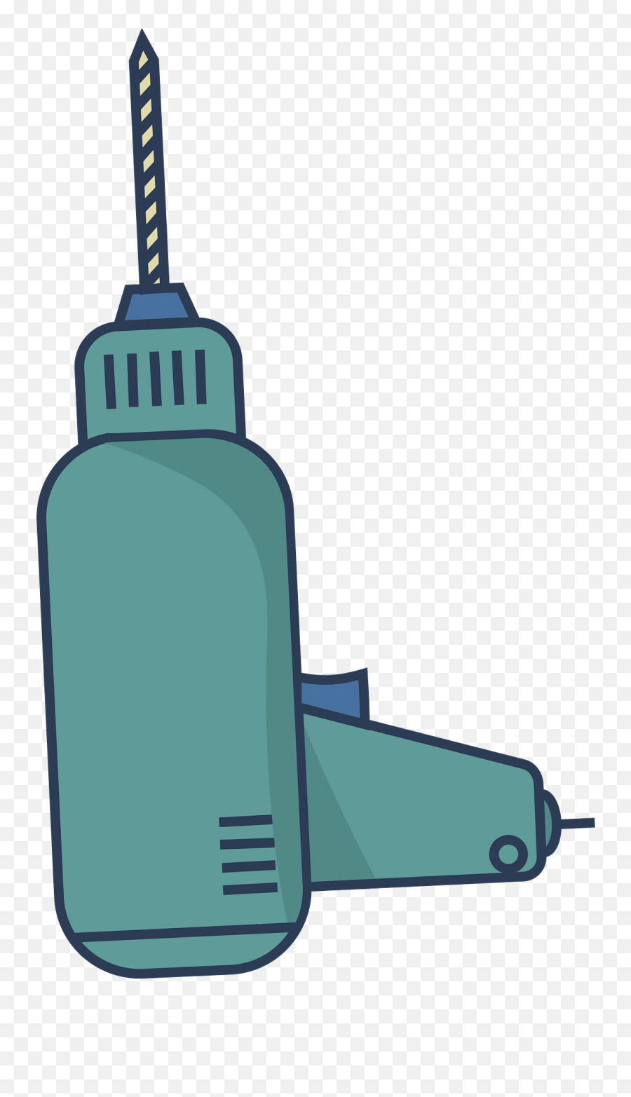 Electric Drill Clipart - Vertical Emoji,Drill Clipart
