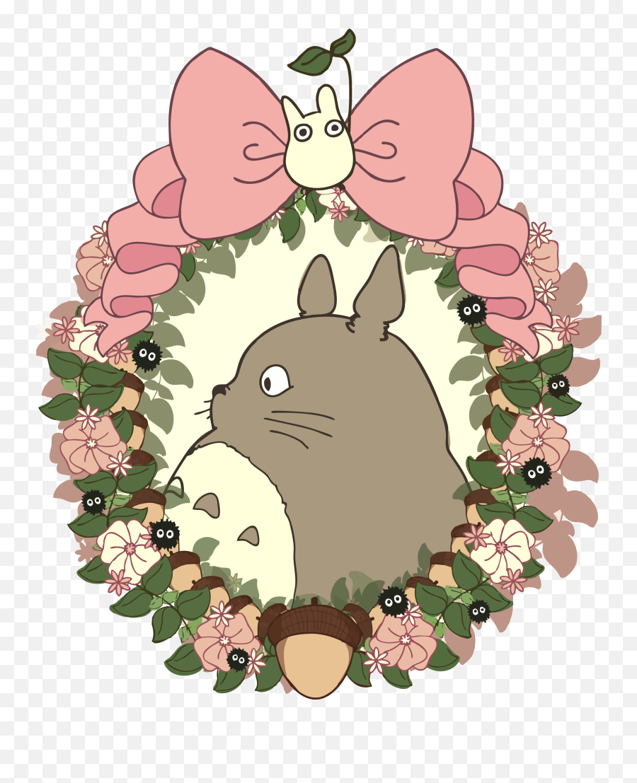 Totoro Art Studio Ghibli - Totoro Illustration Emoji,Totoro Transparent