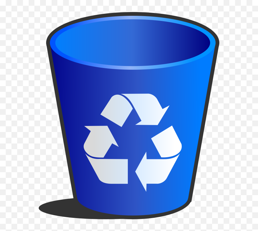 Recycle Public Domain Image Search - Freeimg Blue Trash Can Clipart Emoji,Recycle Logo Vector