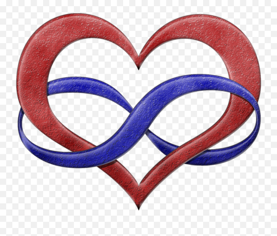 Download Hd Polyamory Pride Infinity Heart Symbol In Pride - Free Infinity Symbol Transparent Background Emoji,Heart Symbol Png