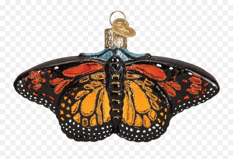 Old World Christmas Monarch Butterfly - Old World Christmas Emoji,Monarch Butterfly Png
