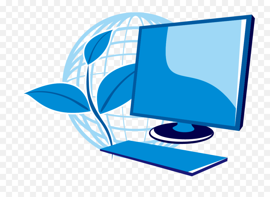 Computer Logo Internet - Computer Internet Png Download Computer Emoji,Computer Logo