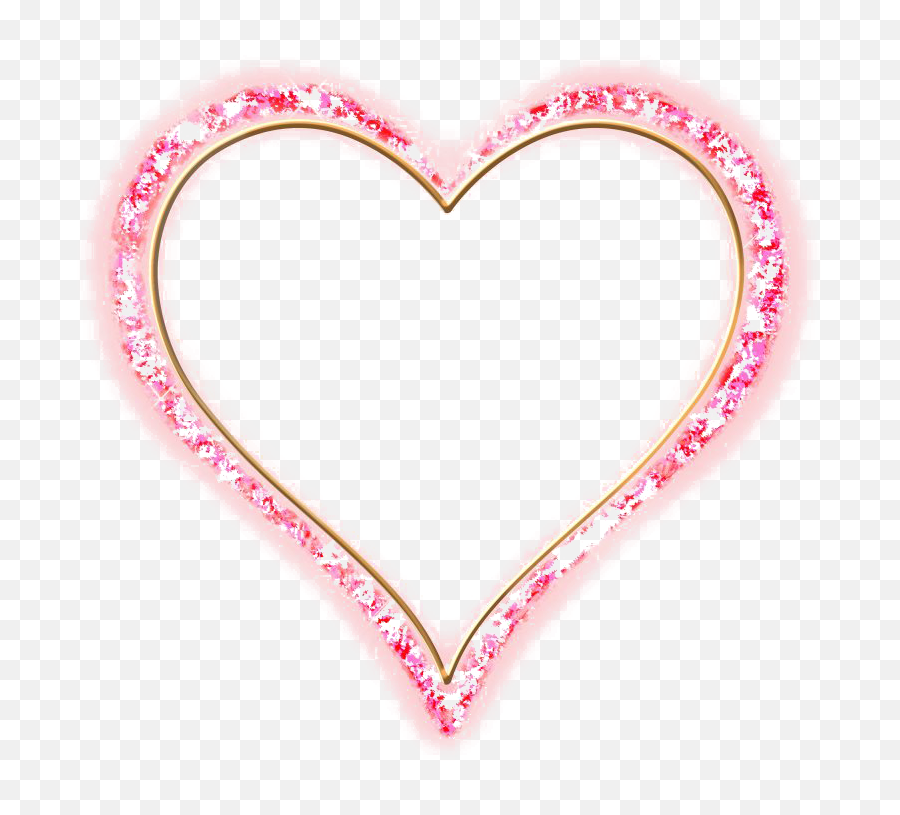Cute Heart Frame Transparent Png Emoji,Cute Heart Png