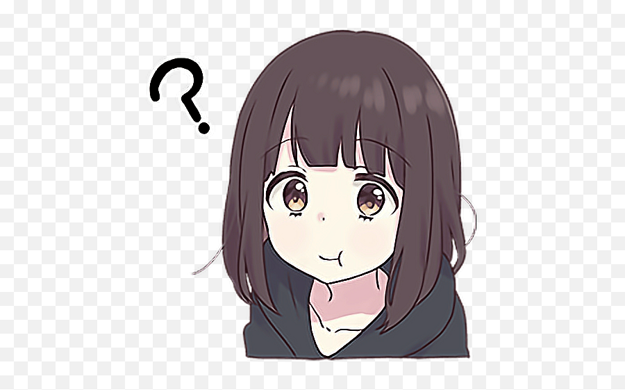 Images Of Confused Anime Girl Face Emoji,Anime Girl Face Png