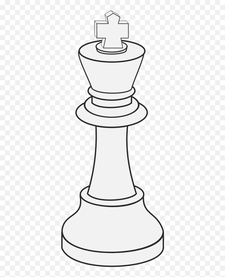 Clipart White King Chess 512x - King Chess Piece Drawing Solid Emoji,Draw Clipart