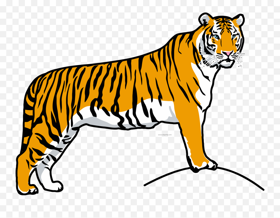 Download Tiiger Clipart Tiger Run - National Animal Drawing Easy Emoji,Tiger Clipart