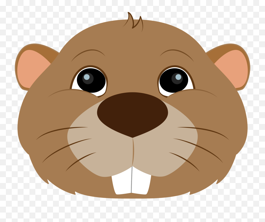 Beaver Face Clipart - Free Printable Beaver Mask Emoji,Beaver Clipart