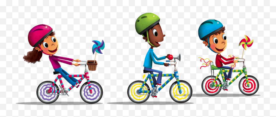 Clipart Bike Bike Parade Clipart Bike - Children Riding A Bike Clipart Emoji,Parade Clipart