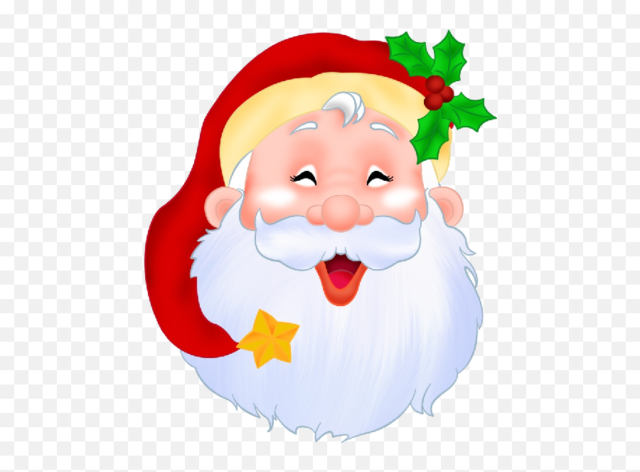 Png - Face Santa Claus Clipart Emoji,Santa Face Clipart