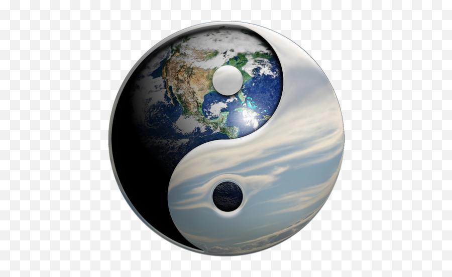 Earth Dao - Earth Ying Yang Emoji,Yin And Yang Png