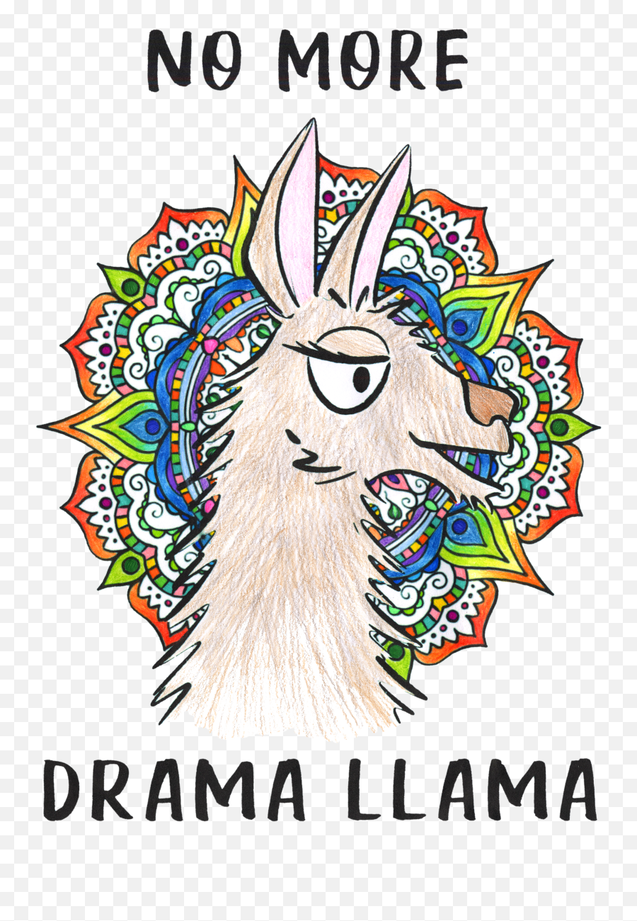Our Drama Llama Design - Language Emoji,Drama Clipart