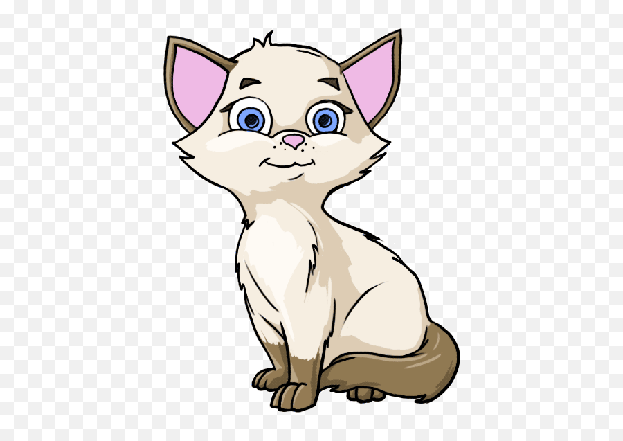 Cat Cartoon Images Kitten Images - Cartoon Cat Drawing With Color Emoji,Kitty Clipart