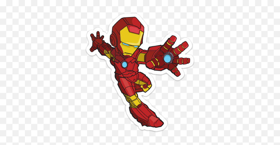 Download Hd Iron Man Sticker - Stickers De Ironman Avengers Iron Man Stickers Emoji,Iron Man Transparent