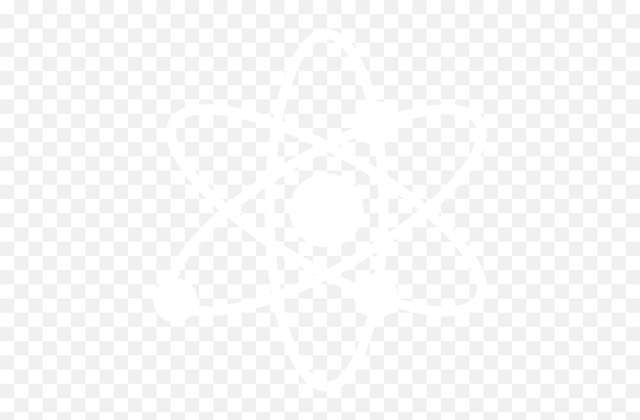 White Atomic Icon - White Atom Icon Png Emoji,Atom Png