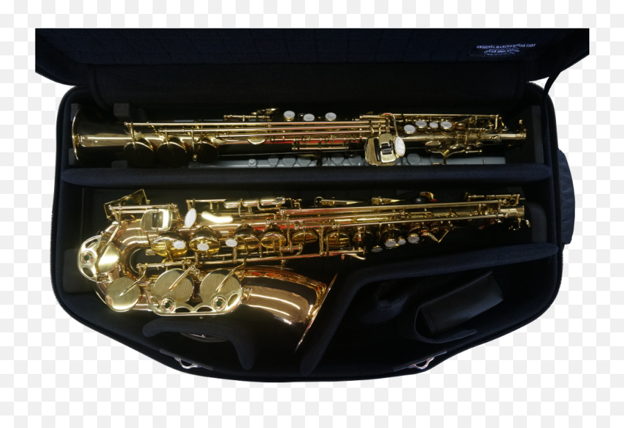 Double Case For Alto And Soprano Saxophone - Mb Emoji,Saxophone Png