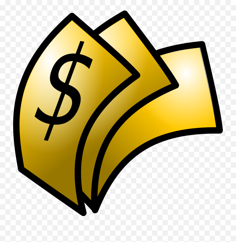 Download Gold Dollar Sign Clipart - Dollar Clipart Full Money Clip Art Emoji,Dollar Sign Clipart