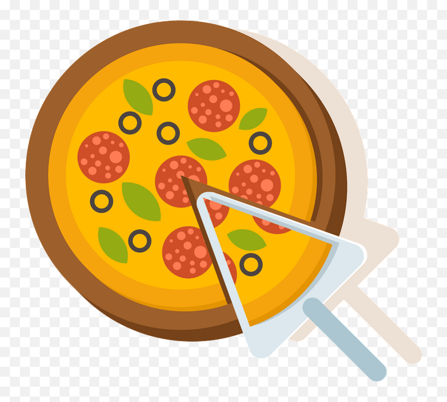 Slicing Pizza Clipart Free Download Transparent Png - Pizza Emoji,Pizza Clipart