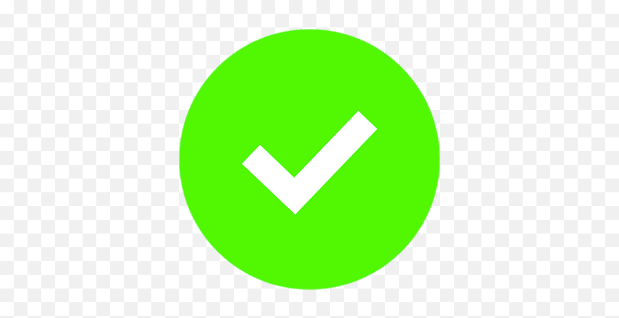 Green Circle Transparent Png - Ok Check Emoji,Check Transparent