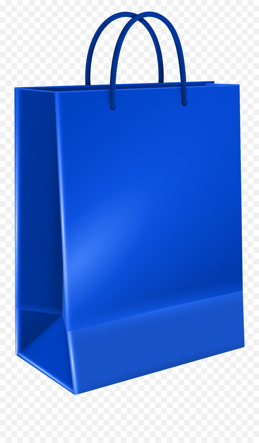 Blue Shopping Bag Png Graphic - Transparent Clip Art Bag Emoji,Shopping Clipart