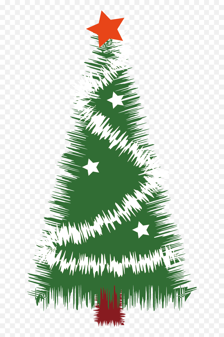 Christmas Tree Vector Material Png - Transparent Christmas Tree Silhouette Emoji,Christmas Tree Vector Png