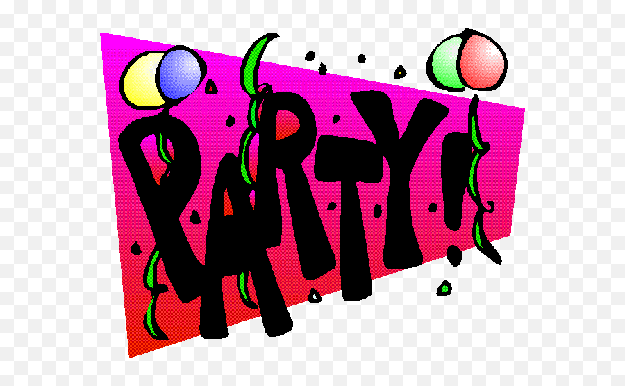 Party Time Clipart - Party Day Emoji,Time Clipart
