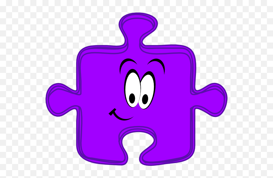 Purple Puzzle Piece Clip Art At Clker Emoji,Diagnosis Clipart