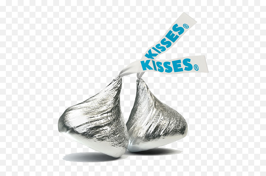 Download Hd Kiss Clipart Candy Kisses - 2 Hershey Kisses Transparent Hershey Kisses Logo Emoji,Kiss Clipart