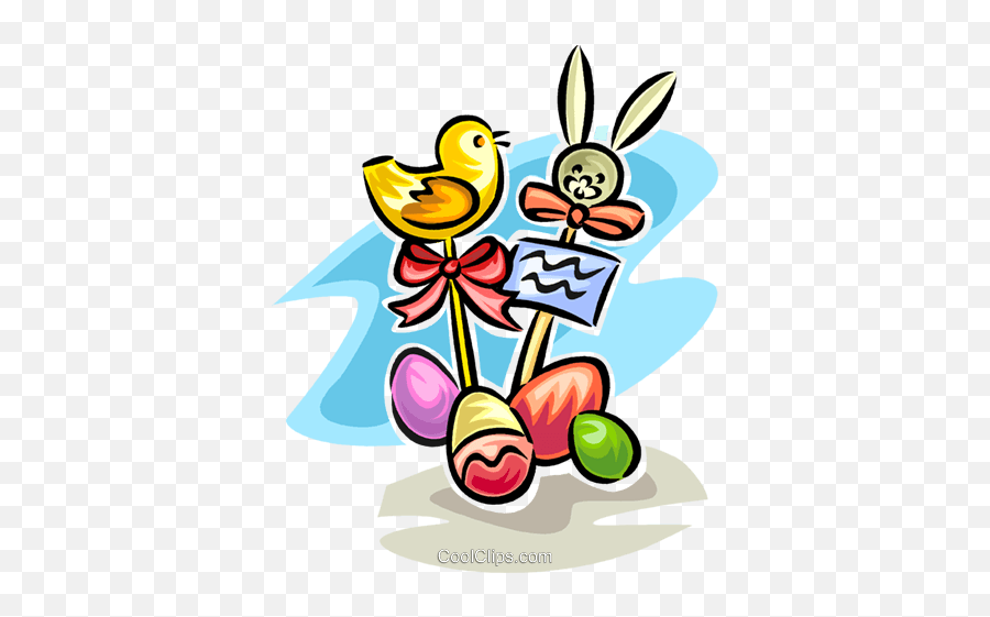 Easter Eggs Bunnies And Chicks Royalty Free Vector Clip Art Emoji,Easter Chicks Clipart