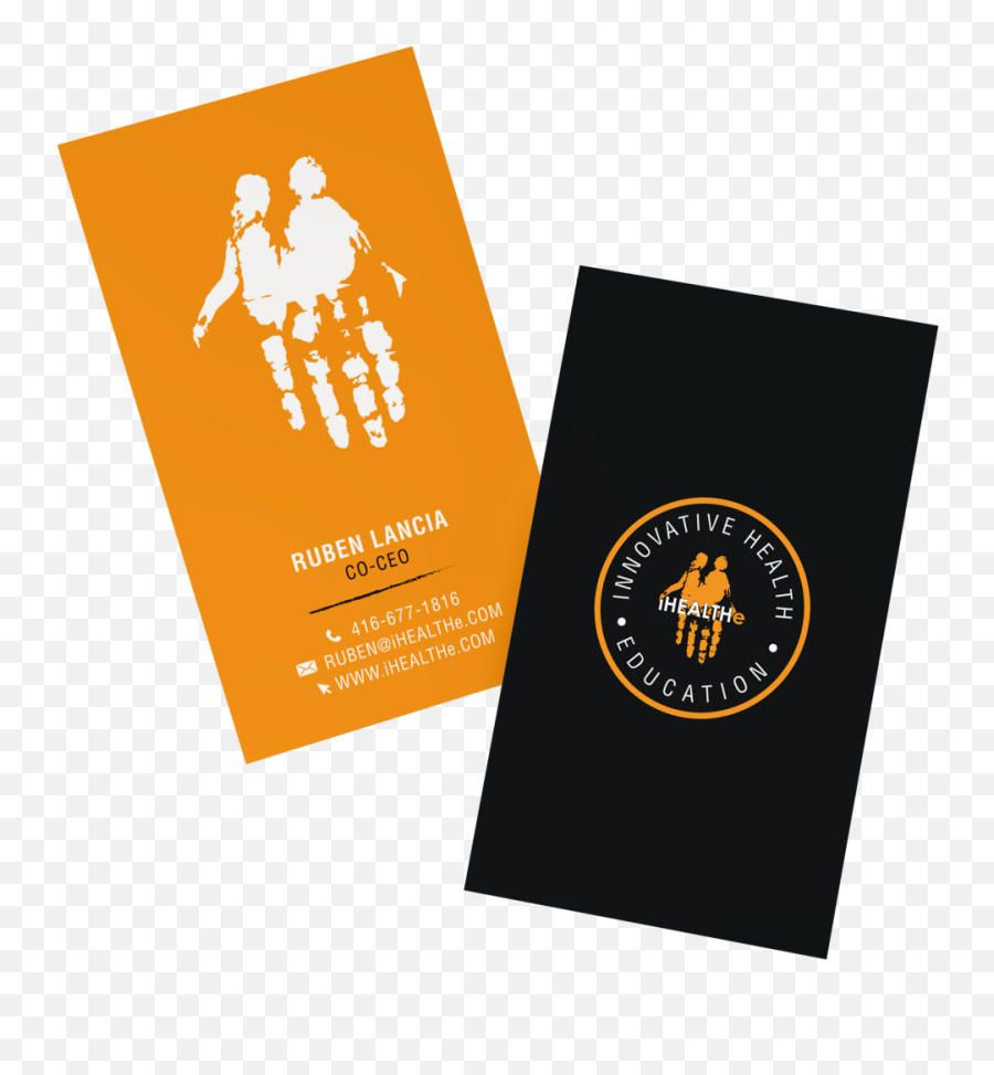 Ihealthe - Business Cards By Gangu0026lani Media On Dribbble Emoji,Logo And Business Card Design