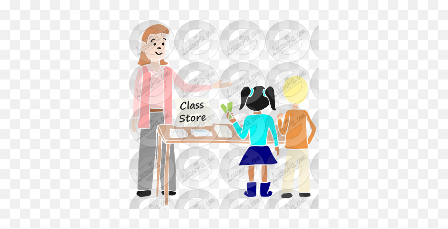 Class Store Stencil For Classroom - Sharing Emoji,Store Clipart