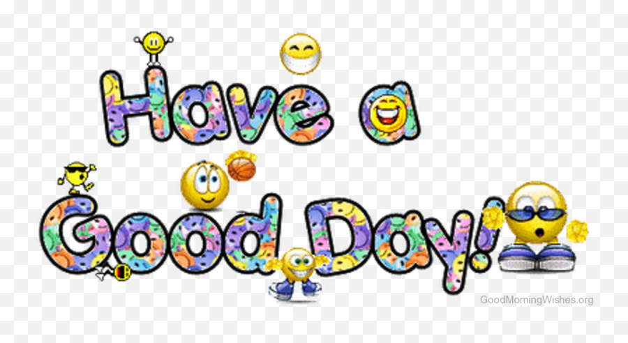 Monday Clipart Good Mrng Picture - Have A Great Day Gif Kids Emoji,Monday Clipart