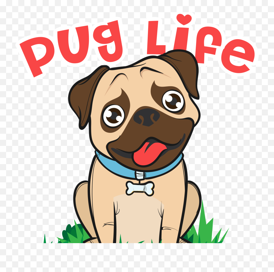 Pug Clipart - Pug Clipart Emoji,Pug Clipart