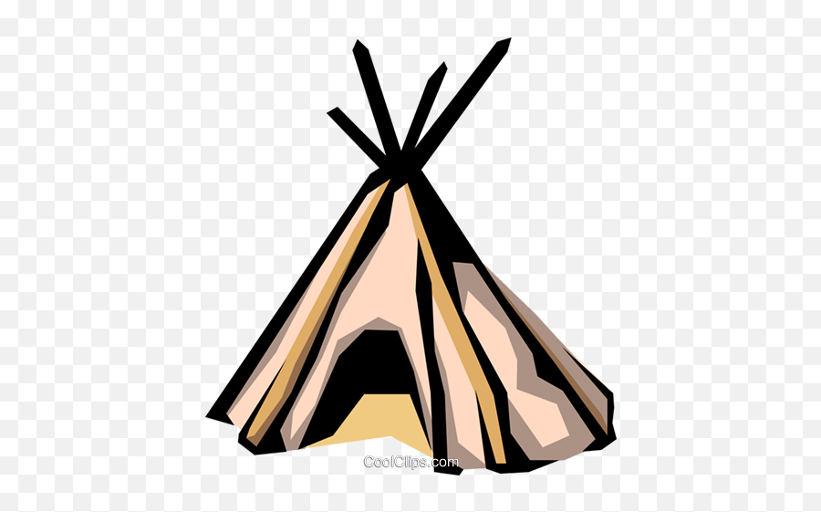 Teepee Royalty Free Vector Clip Art Illustration - Arch0300 Lavvo Clipart Emoji,Teepee Clipart