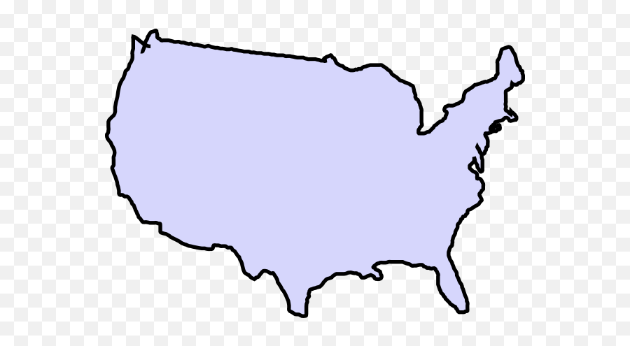 Usa Clipart Map Outline - Us Map Clipart Emoji,Usa Clipart
