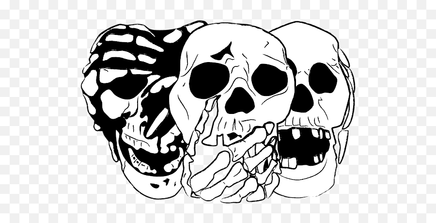 3 Skulls Carry - All Pouch 3 Skulls Emoji,Skulls Png