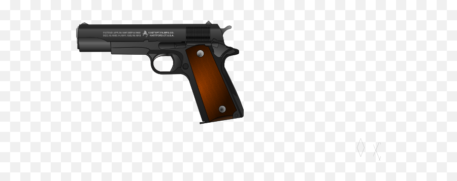 Pistol Clip Art At Clkercom - Vector Clip Art Online Weapons Emoji,Handgun Clipart