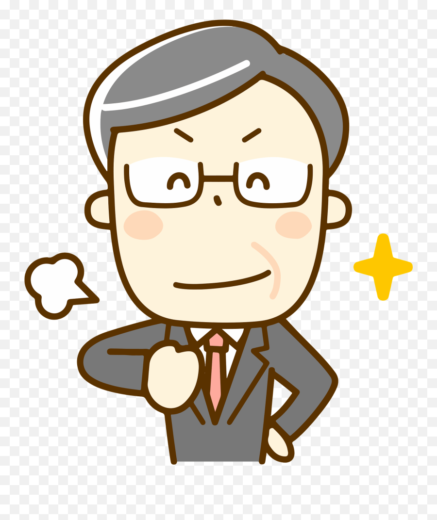 Adam Boss Businessman Clipart Free Download Transparent - Boss With Question Png Emoji,Boss Clipart