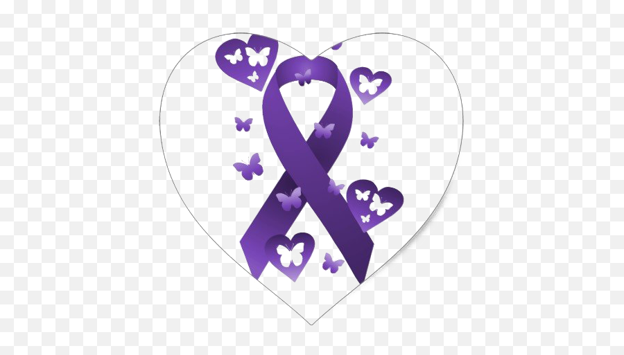 Purple Awareness Ribbon Png Clipart - Girly Emoji,Awareness Ribbon Png