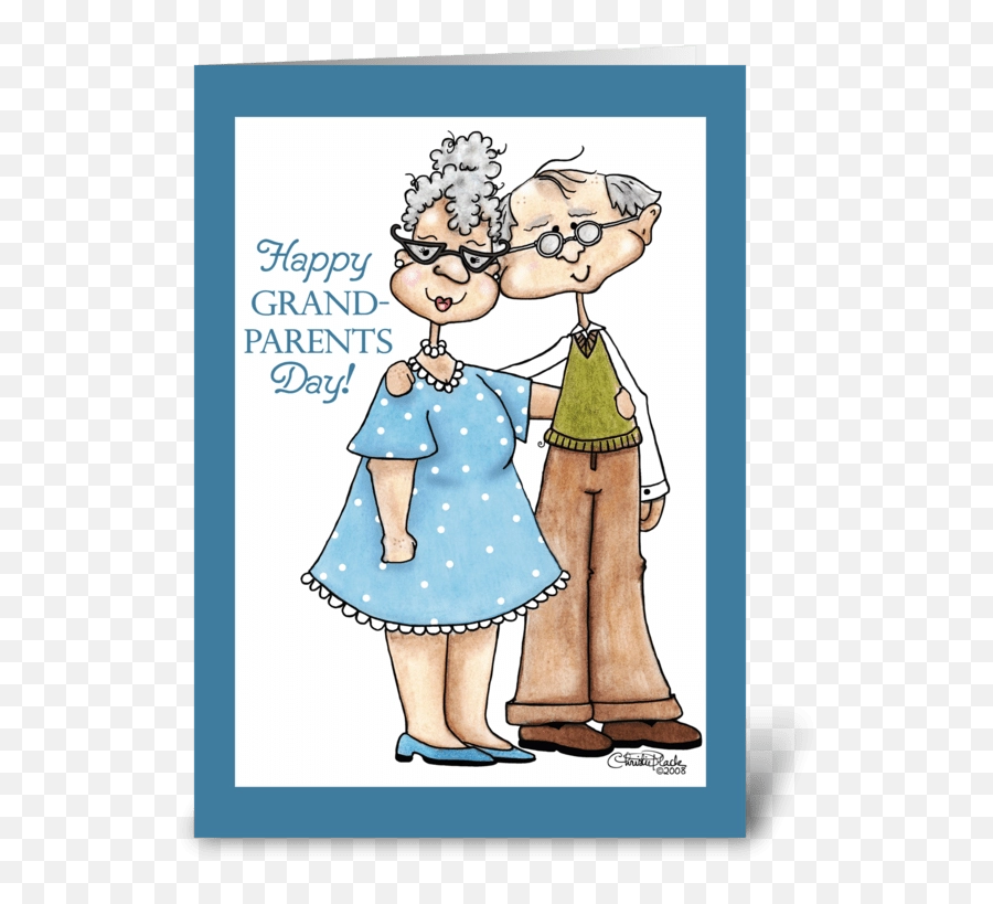 Download Free Png Grandparents Day - Cute Elderly Couple Happy 51st Wedding Anniversary Emoji,Grandparents Day Clipart